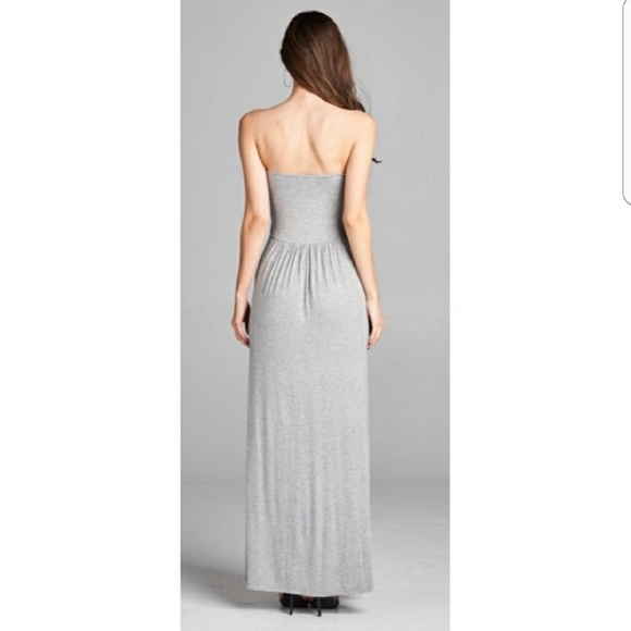 Maxi Strapless Dress - Picture 4 of 5